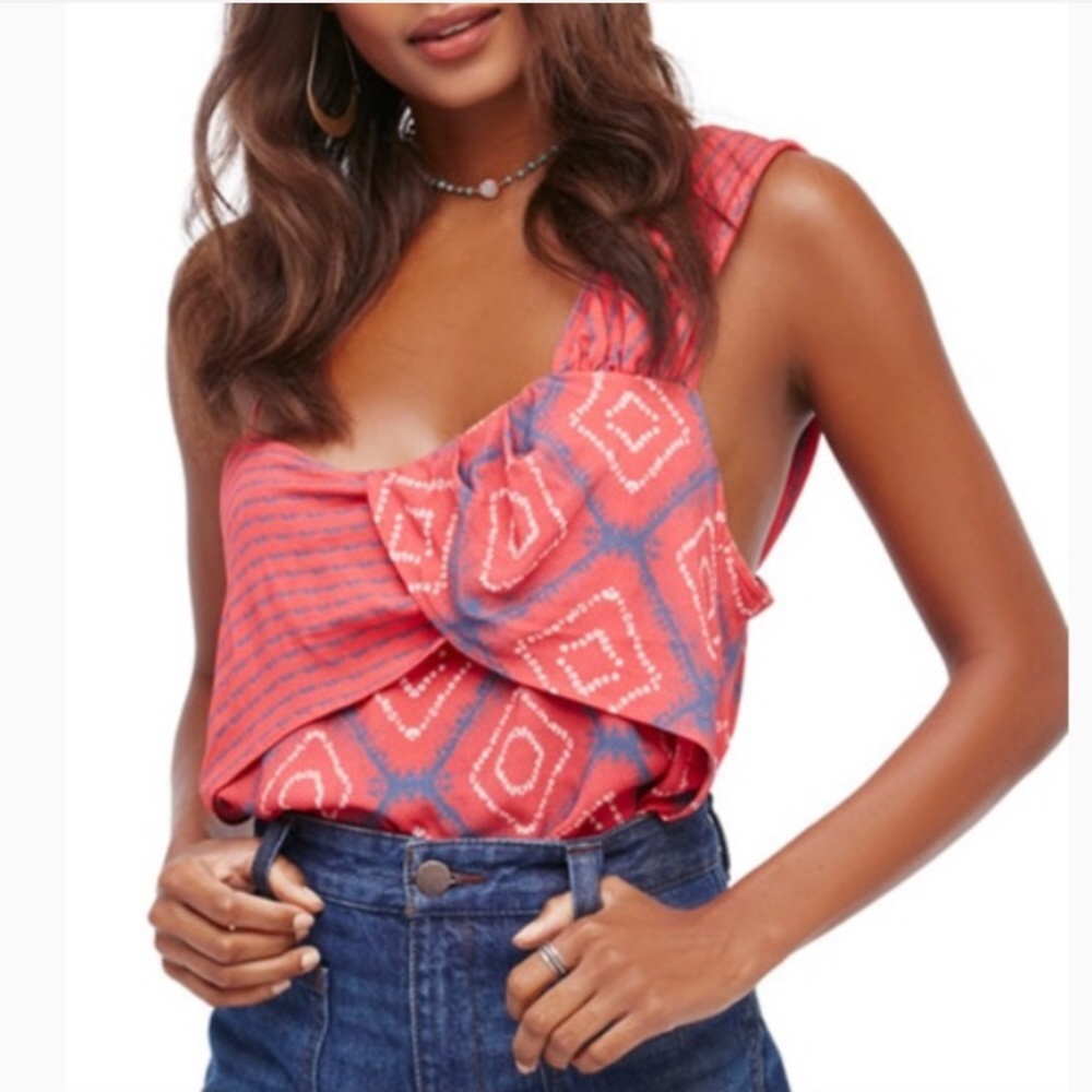 Free People - Call on me tank - red